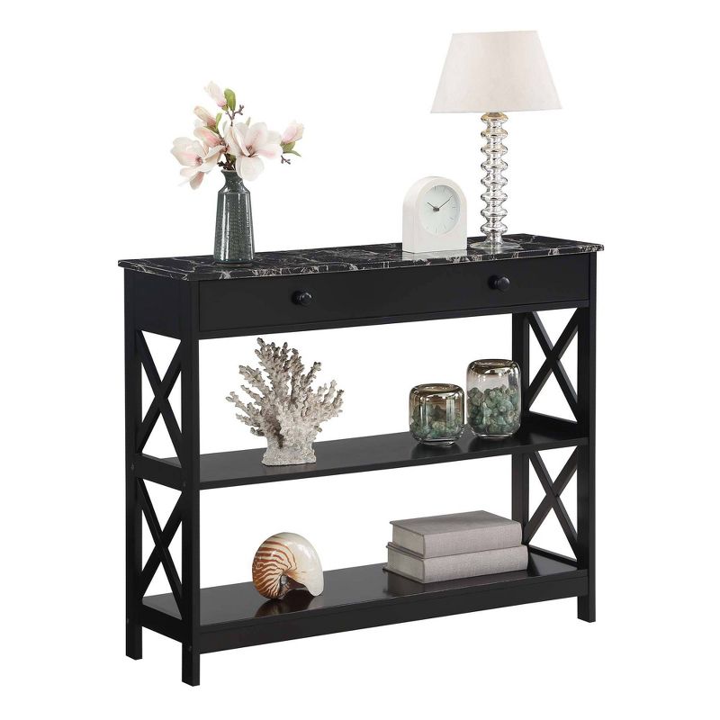 Breighton Home Xavier Console Table with Open Shelves and Drawer, 4 of 10
