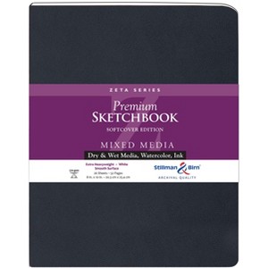 Stillman & Birn Zeta Series - Softcover Sketchbook - Portrait 8 x 10 - 270gsm White Paper - 1 of 2