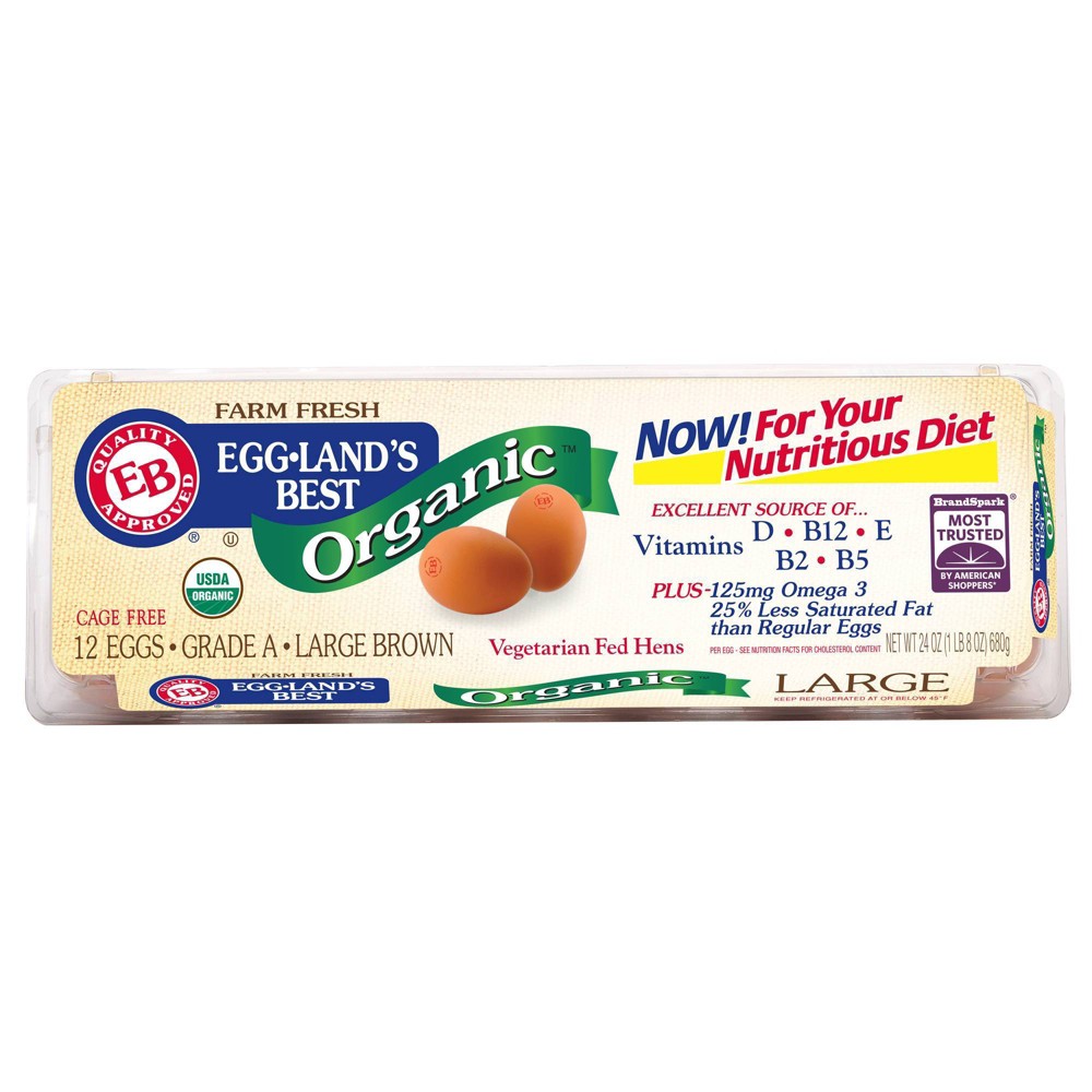 VEGETARIAN FED HENS, LARGE BROWN