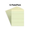 MyOfficeInnovations Notepads 8.5" x 11" Narrow Canary 50 Sh./Pad 12 Pads/PK (11296) 246801 - 2 of 4