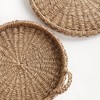 Plum & Post Sawyer Round Trays With Handles, Natural Mendong Rattan, 2pc - 3 of 4