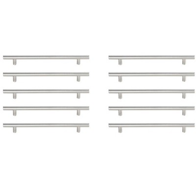 Elegant Lighting Quinn 7-9/16Inch Center to Center Brushed Nickel Bar Pull Multipack (set of 10)