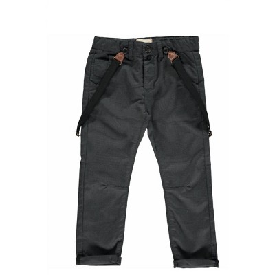 Boy's Bradford Woven Trousers With Removable Suspenders - ME & HENRY