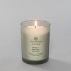 Frosted Glass Relax + Restore Lidded Jar Candle Light Gray 8.8oz - Mind & Body by Chesapeake Bay Candle: Herbal Sage, Sweet Mandarin - 3 of 4