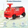 12V Ride On Train Trackless, 2 Seater Kids Ride On Toy with Removable Storage Chair, Light, Music, Kids Electric Car for 3+ (Carriage Not Included) - 2 of 4