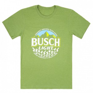 Mens Busch Light Beer Proudly Brewed with Corn Circle Logo T-Shirt - 1 of 2
