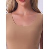 cheibear Women's Plush Sleeveless Warm Thick Layer Camisole Tank Top Pajamas - 4 of 4