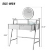 Infurnic Modern Vanity Tables Set with Adjustable Side Cabinet, with Hollywood Lights, Drawers and Shelves, for Bedroom, White, 31.5"*19.7"*48.8" - 2 of 4