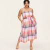 Women's Plaid Tie-Waist Midi Dress -  kate spade new york x Target Red/Pink/Green/Blue - 3 of 4