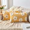 REGALWOVEN Fade-Resistant Flower Jacquard Decorative Floral Pattern Cushion Cases 2 Pcs - 2 of 4