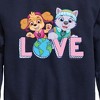 Boys' - Paw Patrol - Love Earth Graphic Long Sleeve Fleece Sweatshirt - 2 of 4