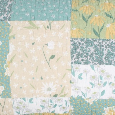 Evangeline Floral Patchwork Cotton Standard Pillow Sham
