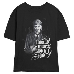 Juniors Wednesday Agnes Haunt You Quote T Shirt - 1 of 2