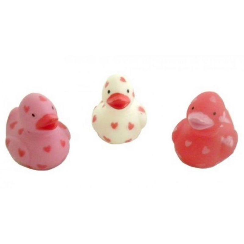 Mini Valentine Rubber Duckies (24Pc) Valentine's Day Toys, Party Favors and Handouts, 3 of 4