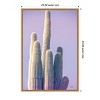 Amanti Art 23"x33" Saguaro Purple Pastel by Nathan Larson Framed Canvas Wall Art - 4 of 4