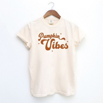 Simply Sage Market Women's Pumpkin Vibes Stars Short Sleeve Garment Dyed Tee