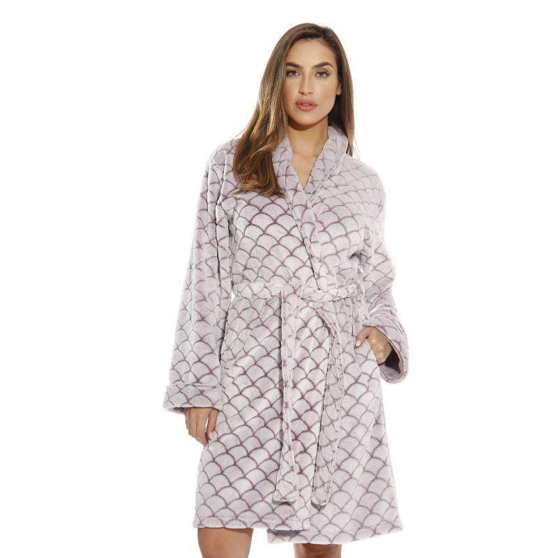 Just Love Womens Plush Solid Robe | Ladies Bathrobe, 1 of 4