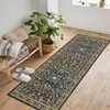 Floral Area Rugs for Living Room Washable Rug Non Slip Ultra Thin Boho Flower Indoor Floor Carpet for Girls Room Nursery Playroom - 2 of 4