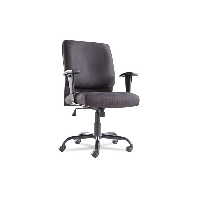 OIF Big/Tall Swivel/Tilt Mid-Back Chair, Supports Up to 450 lb, 19.29" to 23.22" Seat Height, Black, 1 of 8