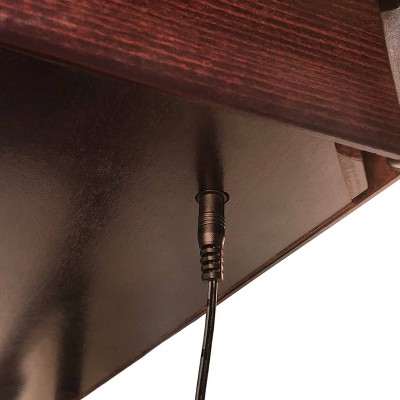 New Orleans Saints Lighted StadiumViews Wood and Metal End Table