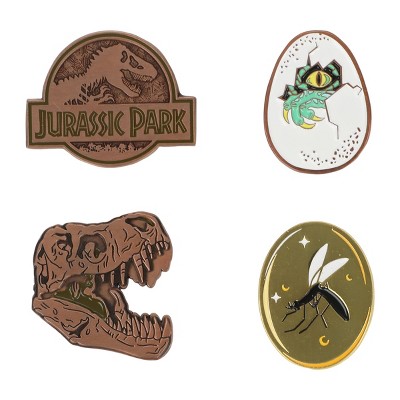 Jurassic Park Set Of 4 Enamel Pins : Target