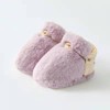 MyKids-USA Newborn Baby Solid Color Plush Warm Shoes Outfits In Autumn & Winter - 4 of 4