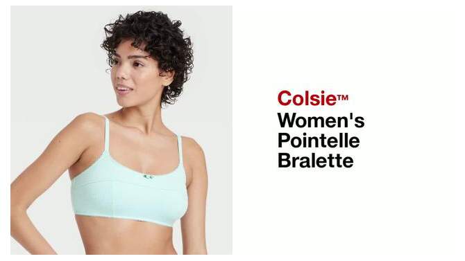 Women's Pointelle Bralette - Colsie™, 2 of 6, play video