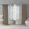 PAGED Curtains Twist Tab Lined Window Curtain Panel Privacy Assured with Light Filtering for Bedroom, Living Room, L120, Pewter - 4 of 4