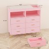 6 Drawer Dresser, Changing Table Dresser with Changing Pad - 3 of 4