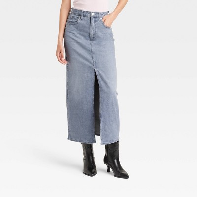 Women's Denim Maxi Skirt Universal Thread™ Target