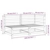 vidaXL Garden Sofa Wax Brown Solid Pine Wood Medium Modular - 4 of 4