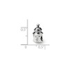Black Bow Jewelry Sterling Silver Baby Bottle Bead Charm - 2 of 3