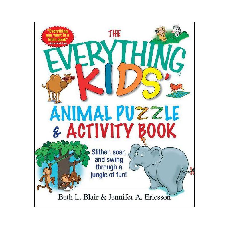 The Everything Kids' Animal Puzzles & Activity Book - (Everything(r) Kids) by  Beth L Blair & Jennifer a Ericsson (Paperback), 1 of 2