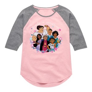 Girls' - Encanto -  Shirt Tail Raglan Graphic T-shirt - 1 of 4