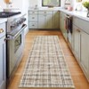 Washable Rug Modern Plaid Rug Non Slip Non Shedding Rug Low Pile Rugs Foldable Indoor Carpet for Living Room Bedroom Study Room Guest Room Playroom - 2 of 4