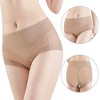 Agnes Orinda Women's Laser Cut Mesh Soft High-Rise Brief Solid Stretchy Underwear - 2 of 4
