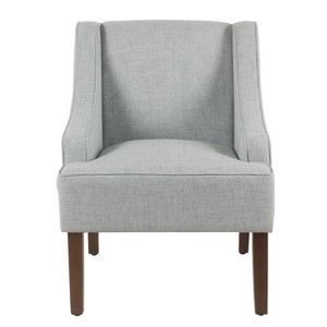 Classic Solid Swoop Arm Accent Chair - Homepop - 1 of 4