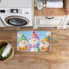 Stupell Industries Happy Snowmen Trio Printed Anti-Fatigue Floor Mat, design by Petal Prints Design, 30"x18" - 4 of 4