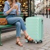 KWPZQEB 2-Piece Luggage Set, Hardshell Suitcases With Spinner Wheels, Scratch-Resistant Surface (20" CarryOn and 14" Cosmetic Case) - 3 of 4