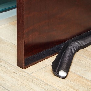Stockroom Plus Under The Door Draft Stopper, One-Sided 36-Inch Noise Blocker (Black) - 1 of 4