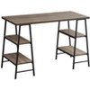 Vynxaria Industrial-Style Computer Desk with 4 Open Shelves - Modern & Space-Saving Design - 4 of 4