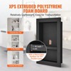 VEVOR Shower Niche Ready for Tile 16" x 24", Double Shelf Organizer, Square Corners Wall-inserted Niche Recessed, Sealed Protection Modern, Black - 4 of 4