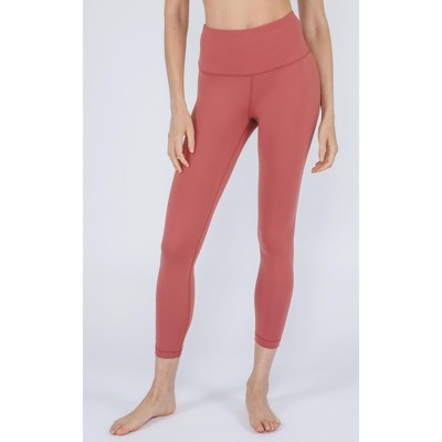 90 Degree By Reflex Women’s High Waisted Ribbed Basic Ankle Legging