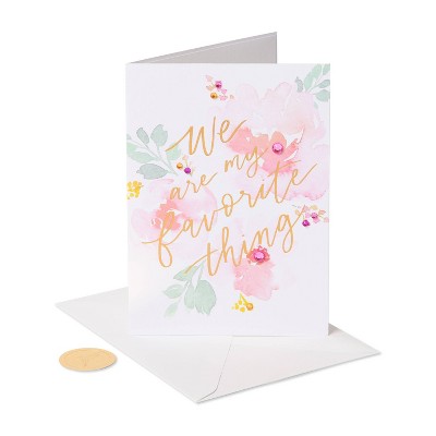 Valentine's Day Card Washy Floral - PAPYRUS