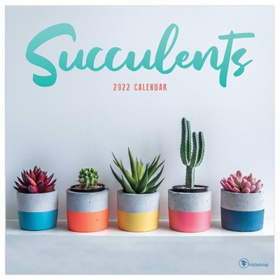 2022 Wall Calendar Succulents - The Time Factory