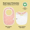 KeaBabies 8pk Organic Baby Bibs for Boy, Baby Drool Bib for Baby Boys and Girls, Newborn Teething Bibs - 3 of 4