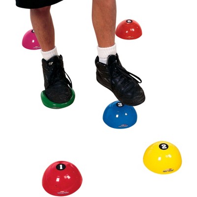 Sportime Numbered Step-N-Stones, 2-5/8 x 5-1/4 Inches, Assorted Colors, Set of 6