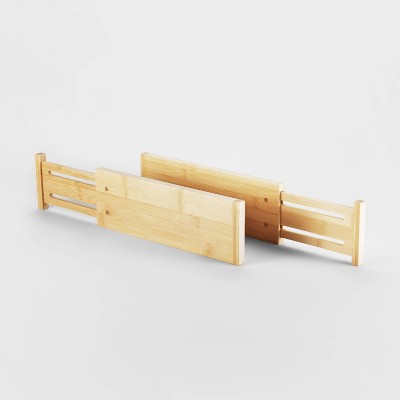 Set of 2 Bamboo Expandable Drawer Dividers - Brightroom&#8482;
