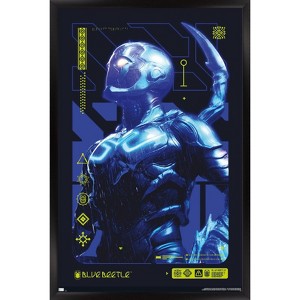 Trends International DC Comics Movie Blue Beetle - Biotech Framed Wall Poster Prints - 1 of 4