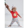 DC Comics Justice League Superman Flash Baby Pants Bodysuit and Hat 3 Piece Outfit Set Newborn to Infant - 2 of 4